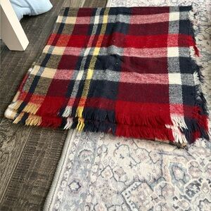 large Plaid large scarf